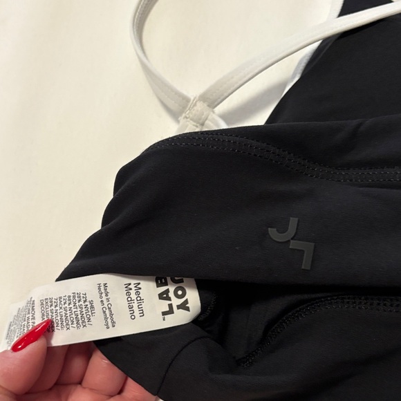 Black and White Strappy Top and Skirt/Shorts Set - Picture 7 of 8